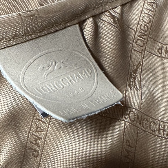 Longchamp Roseau Heritage Tan Beige Leather Tote Bag France Toggle Preppy - Picture 14 of 16